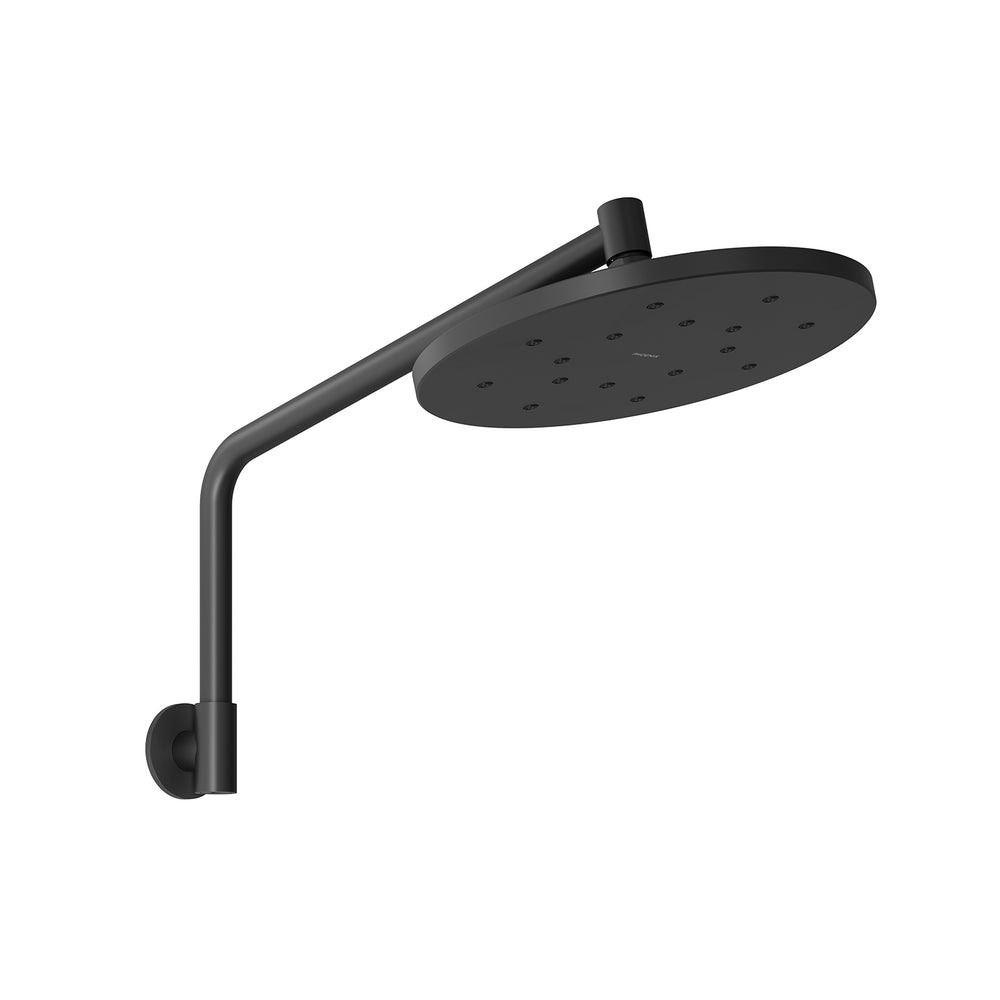 PHOENIX ORMOND HIGH-RISE SHOWER ARM AND ROSE 347MM MATTE BLACK