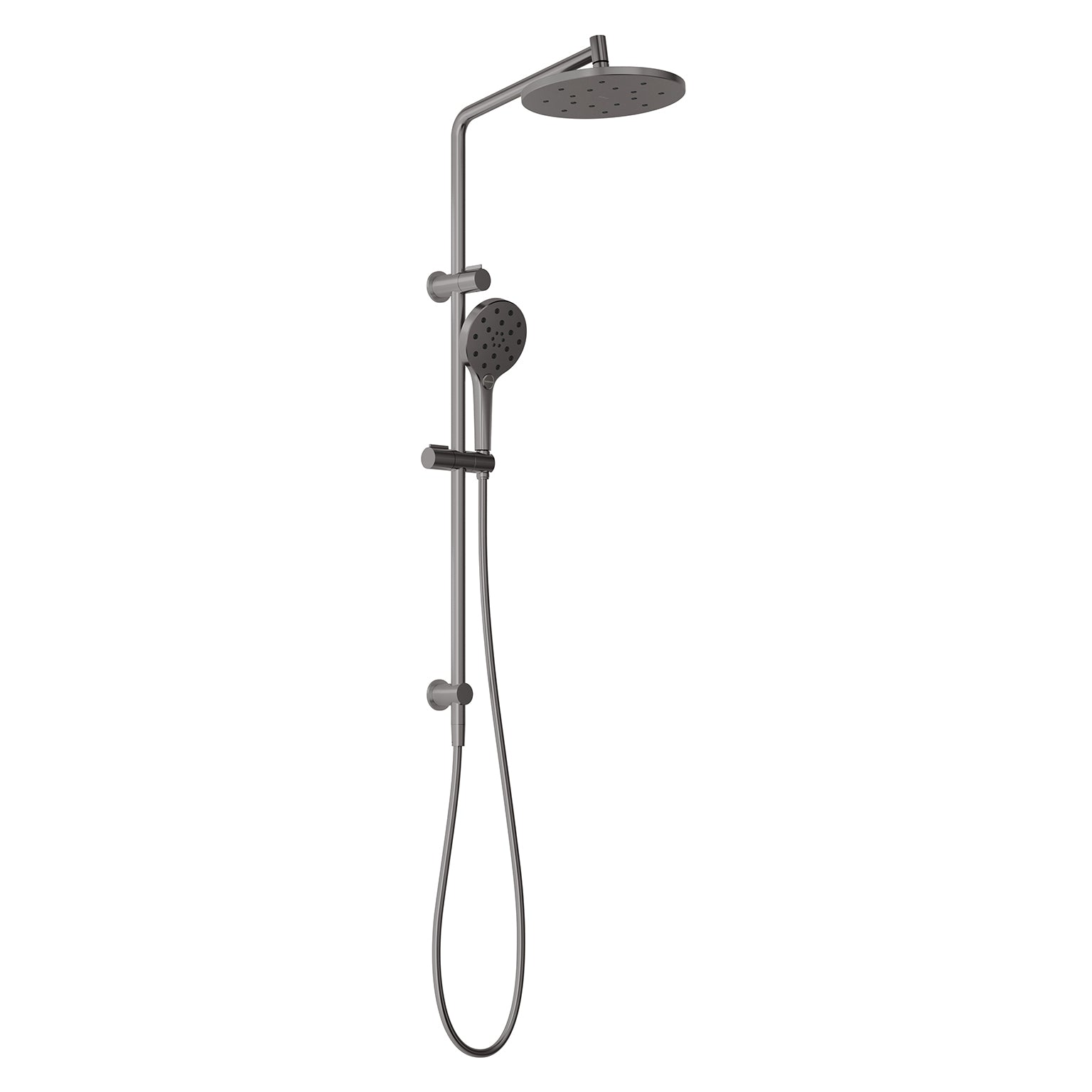 PHOENIX ORMOND TWIN SHOWER SYSTEM BRUSHED CARBON