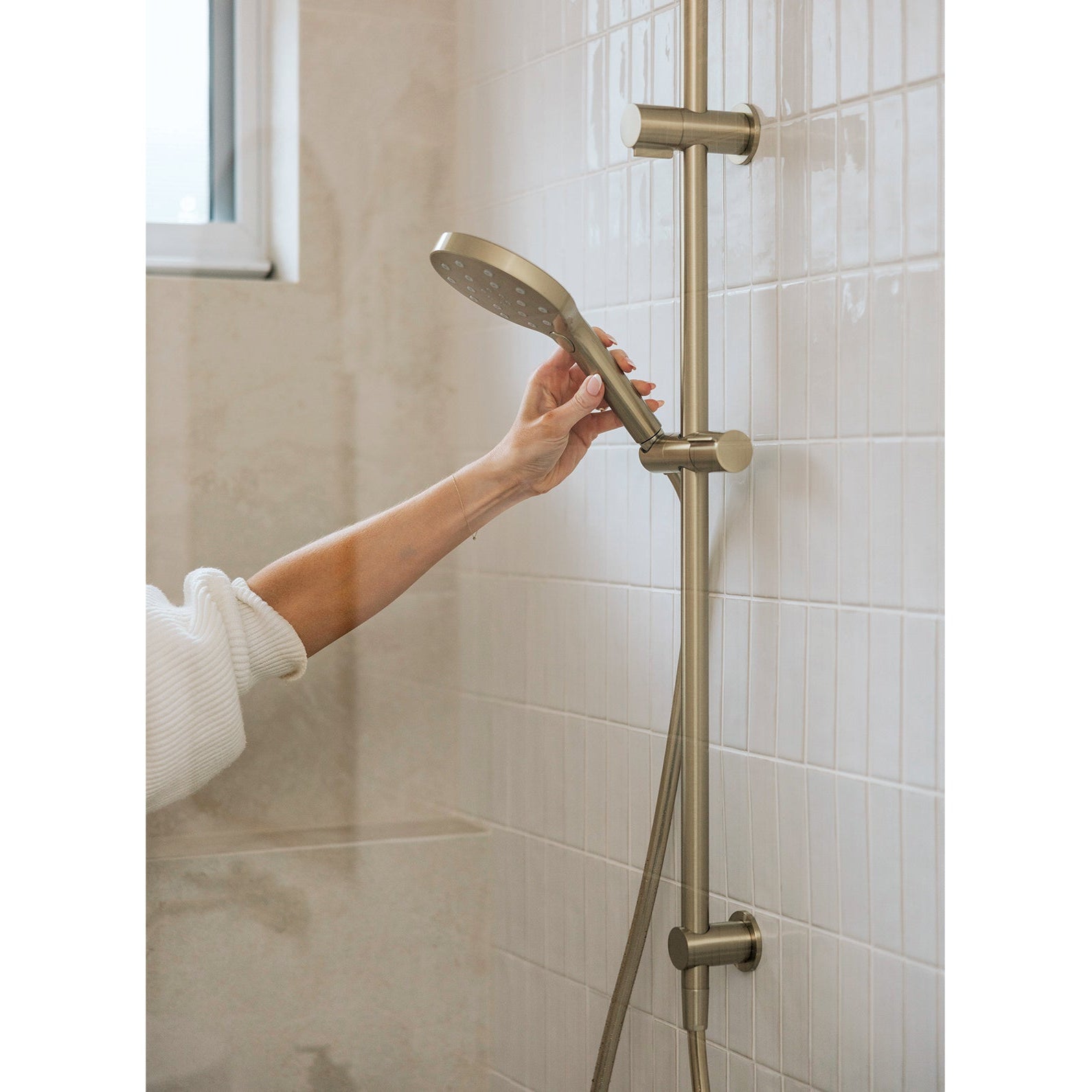 PHOENIX ORMOND TWIN SHOWER SYSTEM BRUSHED GOLD