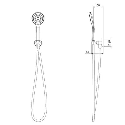 PHOENIX PINA HAND SHOWER BRUSHED NICKEL