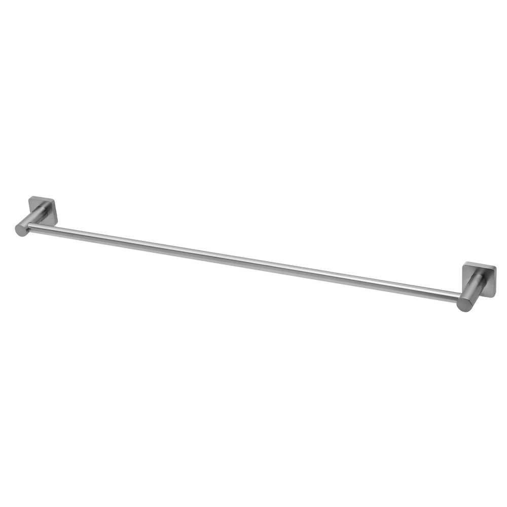 PHOENIX RADII SINGLE SQUARE TOWEL RAIL STAINLESS STEEL (AVAILABLE IN 600MM AND 800MM)