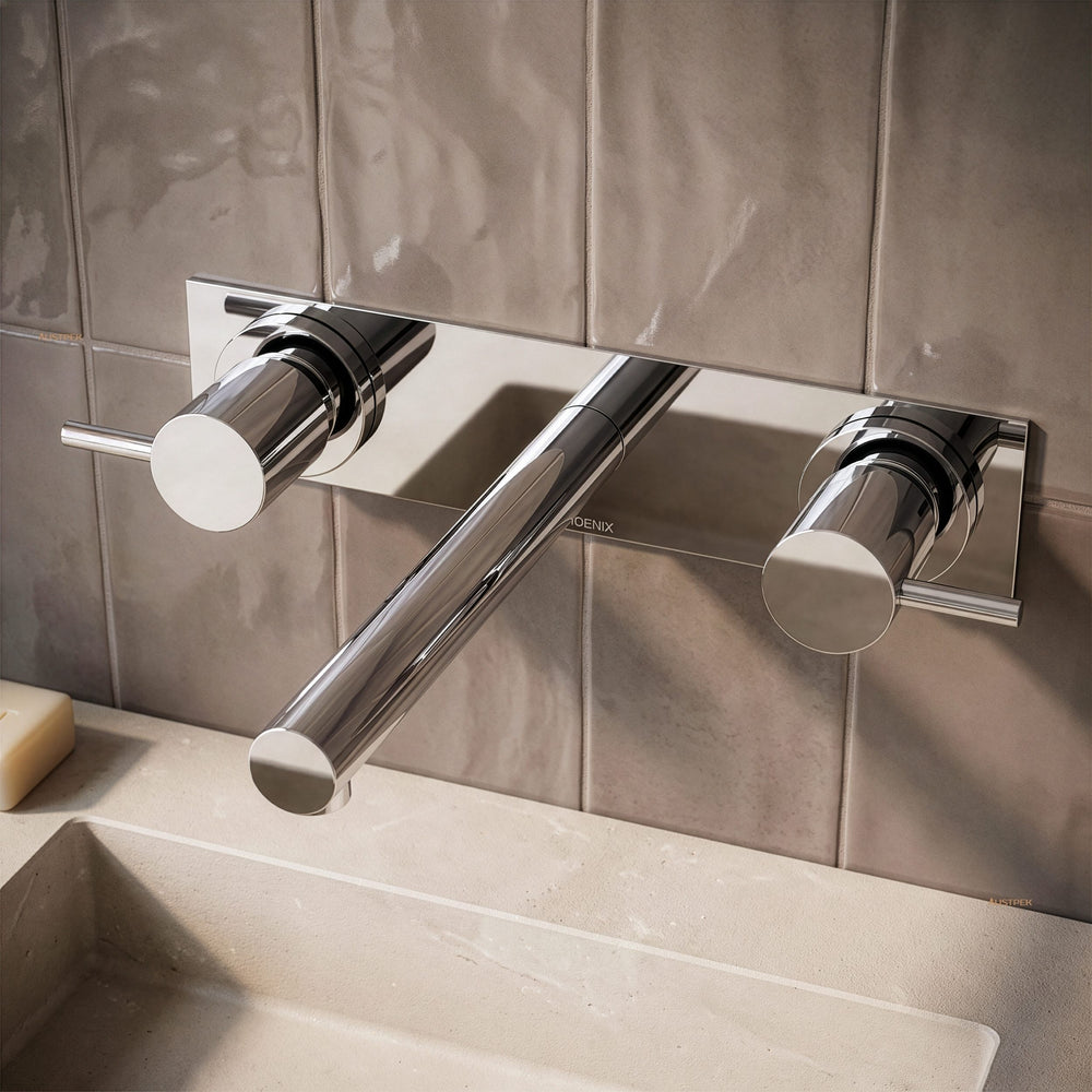 PHOENIX VIVID PIN THREE-PIECE LEVER BASIN SET 200MM CHROME