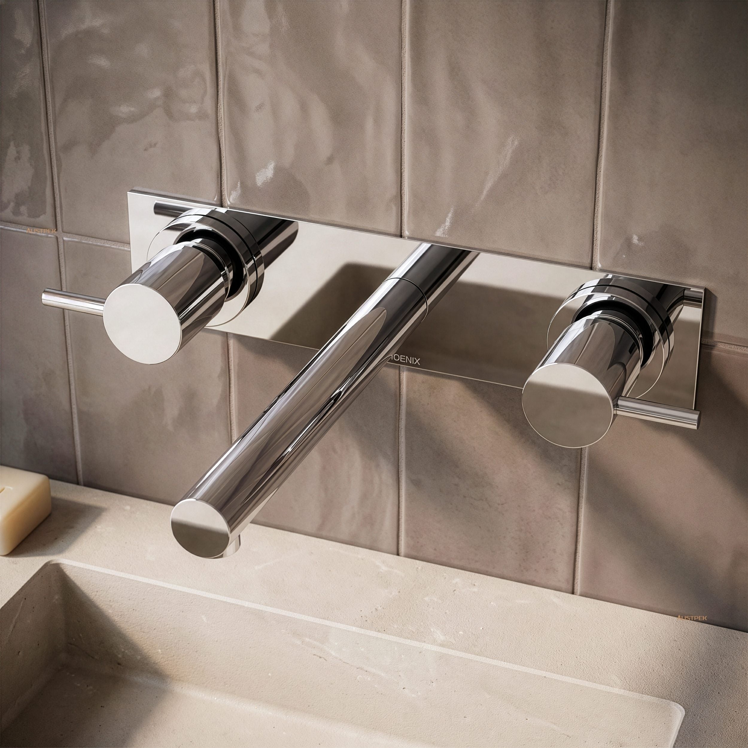 PHOENIX VIVID PIN THREE-PIECE LEVER BASIN SET 200MM CHROME