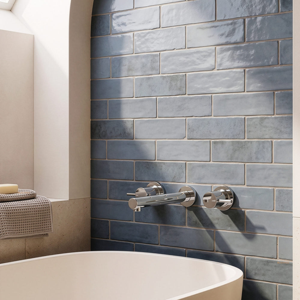 PHOENIX VIVID PIN THREE-PIECE LEVER BATH SET 200MM CHROME