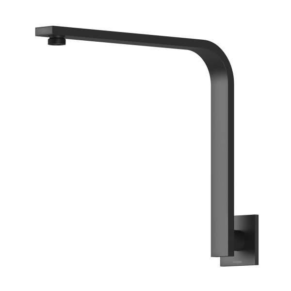 PHOENIX VIVID SLIMLINE HIGH-RISE SHOWER ARM SQUARE PALTE 316MM MATTE BLACK