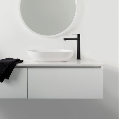 PHOENIX VIVID SLIMLINE LEAD FREE VESSEL MIXER 289MM MATTE BLACK