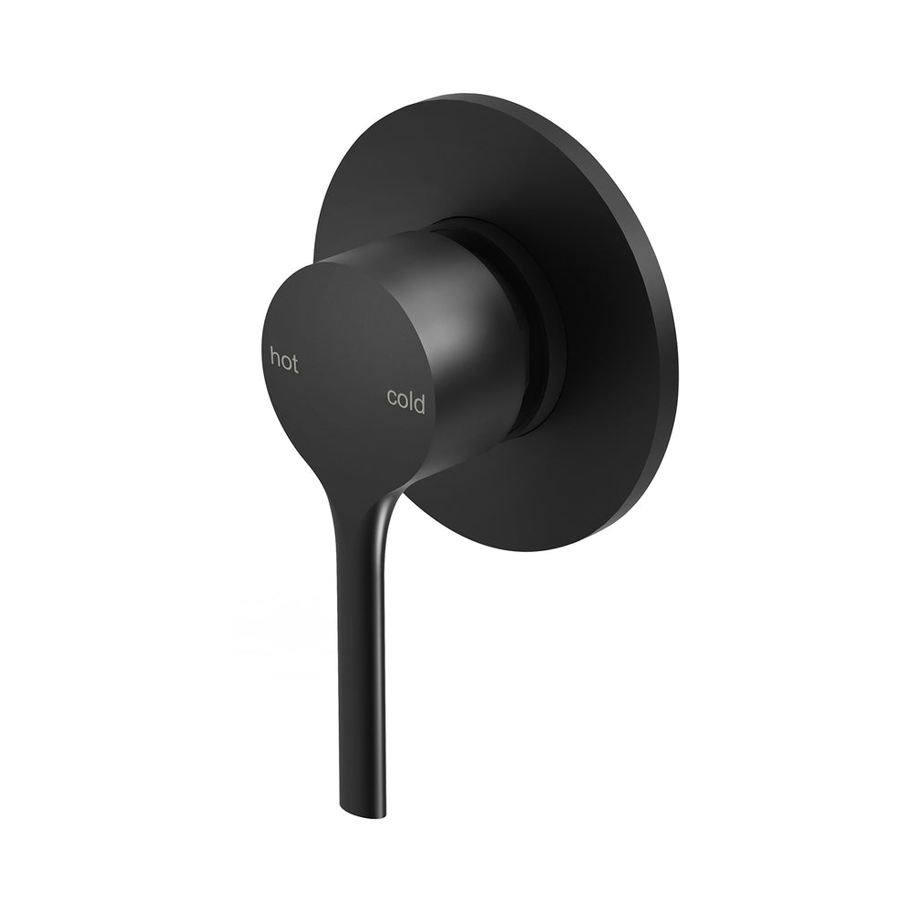 PHOENIX VIVID SLIMLINE OVAL SWITCHMIX SHOWER / WALL MIXER COMPLETE KIT MATTE BLACK