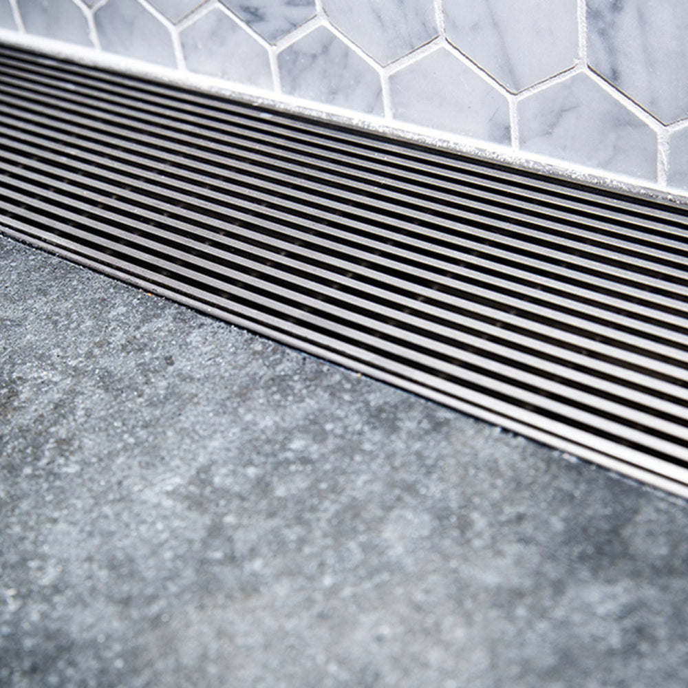 PHOENIX V KIT CHANNEL DRAIN HG STAINLESS STEEL 1215MM