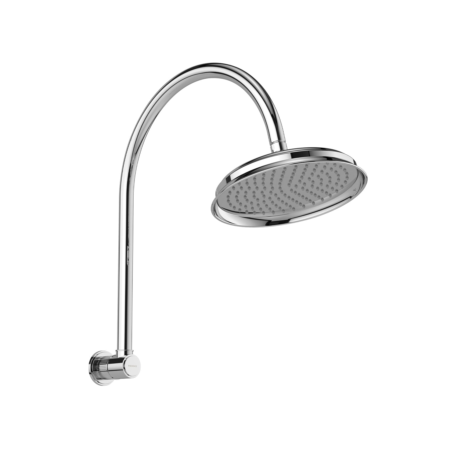 PHOENIX WILTERN HIGH RISE SHOWER ARM AND ROSE 446MM CHROME