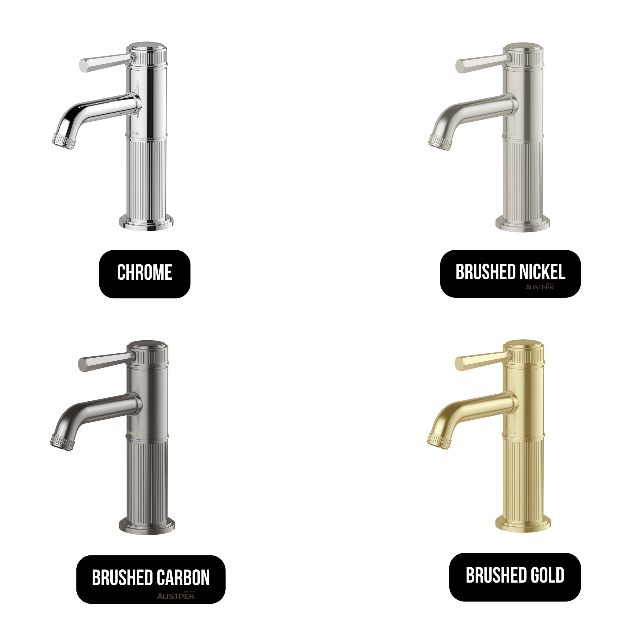 PHOENIX WILTERN LEAD FREE BASIN MIXER 175MM BRUSHED GOLD