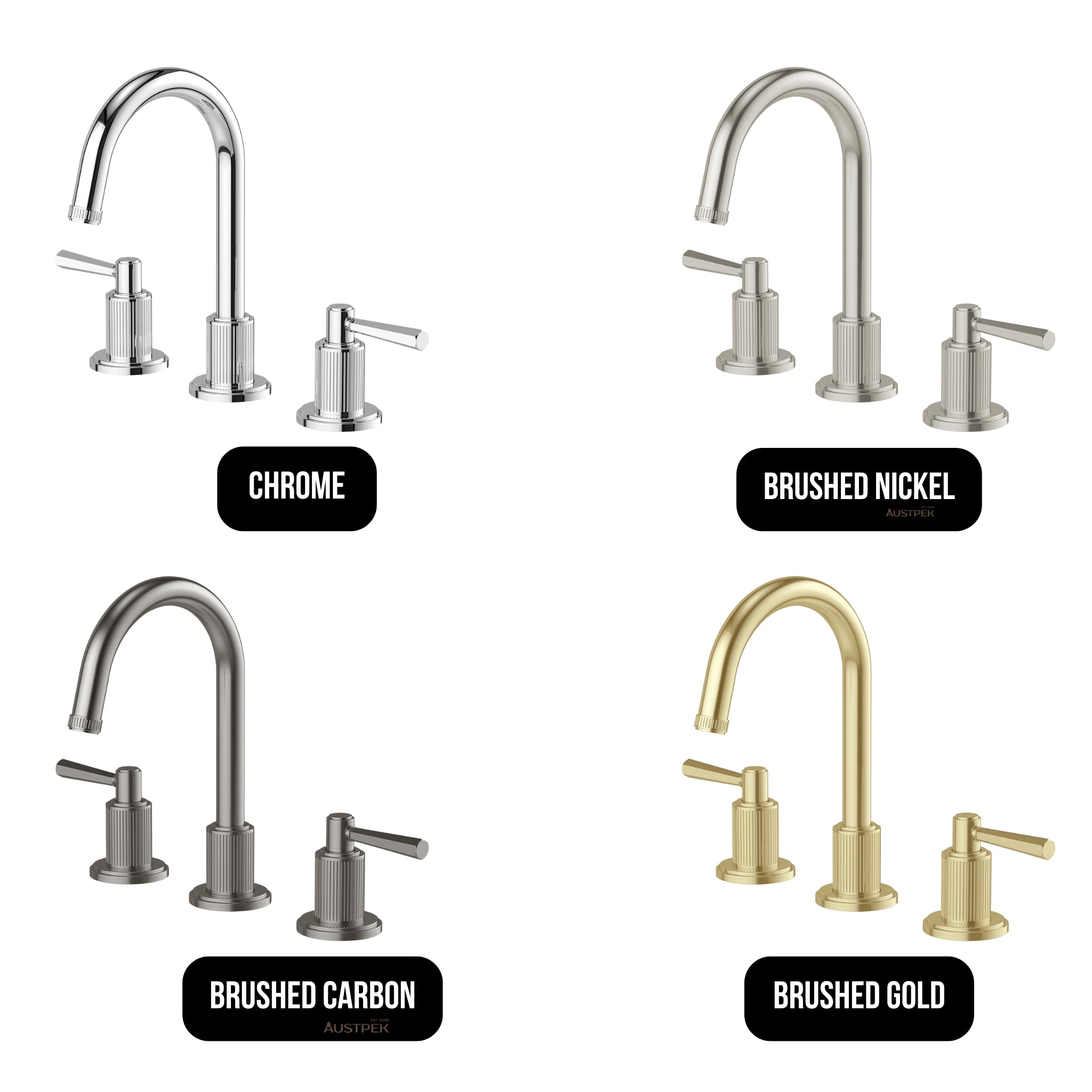 PHOENIX WILTERN LEAD FREE BASIN SET 224MM BRUSHED CARBON