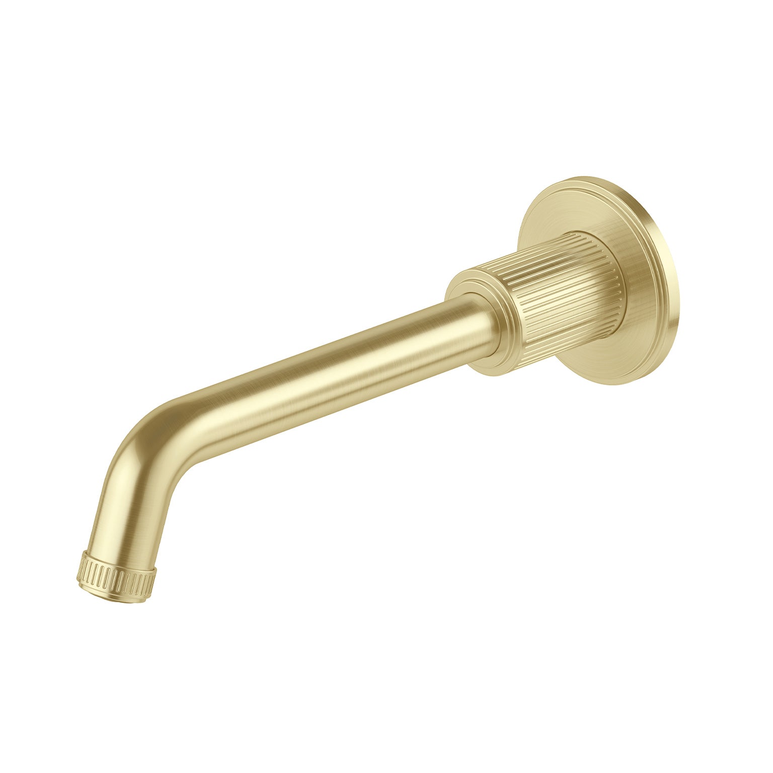 PHOENIX WILTERN LEAD FREE WALL BASIN / BATH OUTLET 190MM BRUSHED GOLD