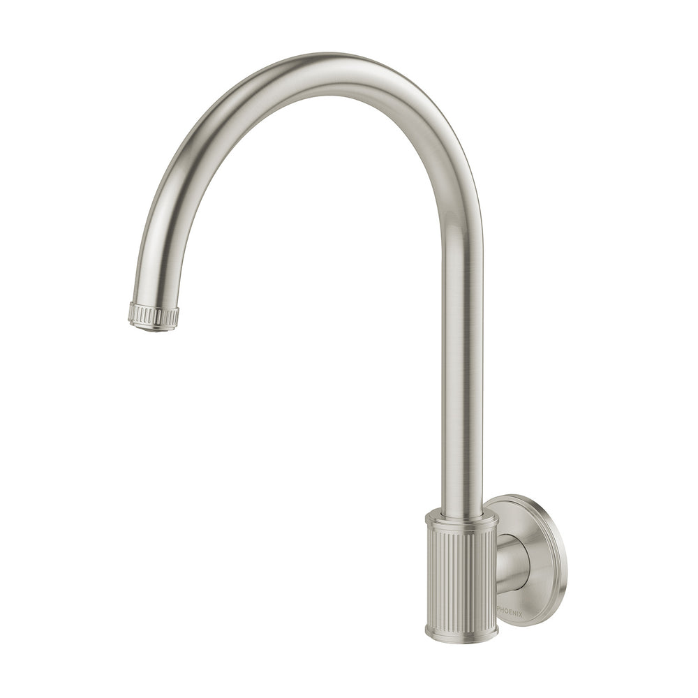 PHOENIX WILTERN WALL SINK OUTLET 279MM BRUSHED NICKEL