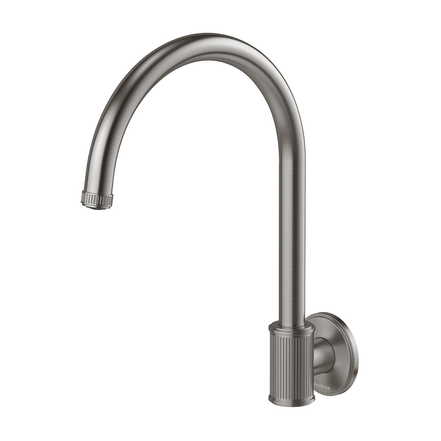 PHOENIX WILTERN LEAD FREE WALL SINK OUTLET 279MM BRUSHED NICKEL CARBON