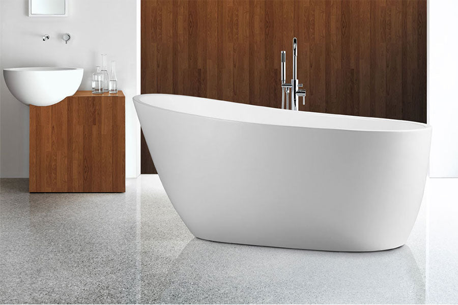 DECINA PICCOLO FREESTANDING BATH GLOSS WHITE 1700MM