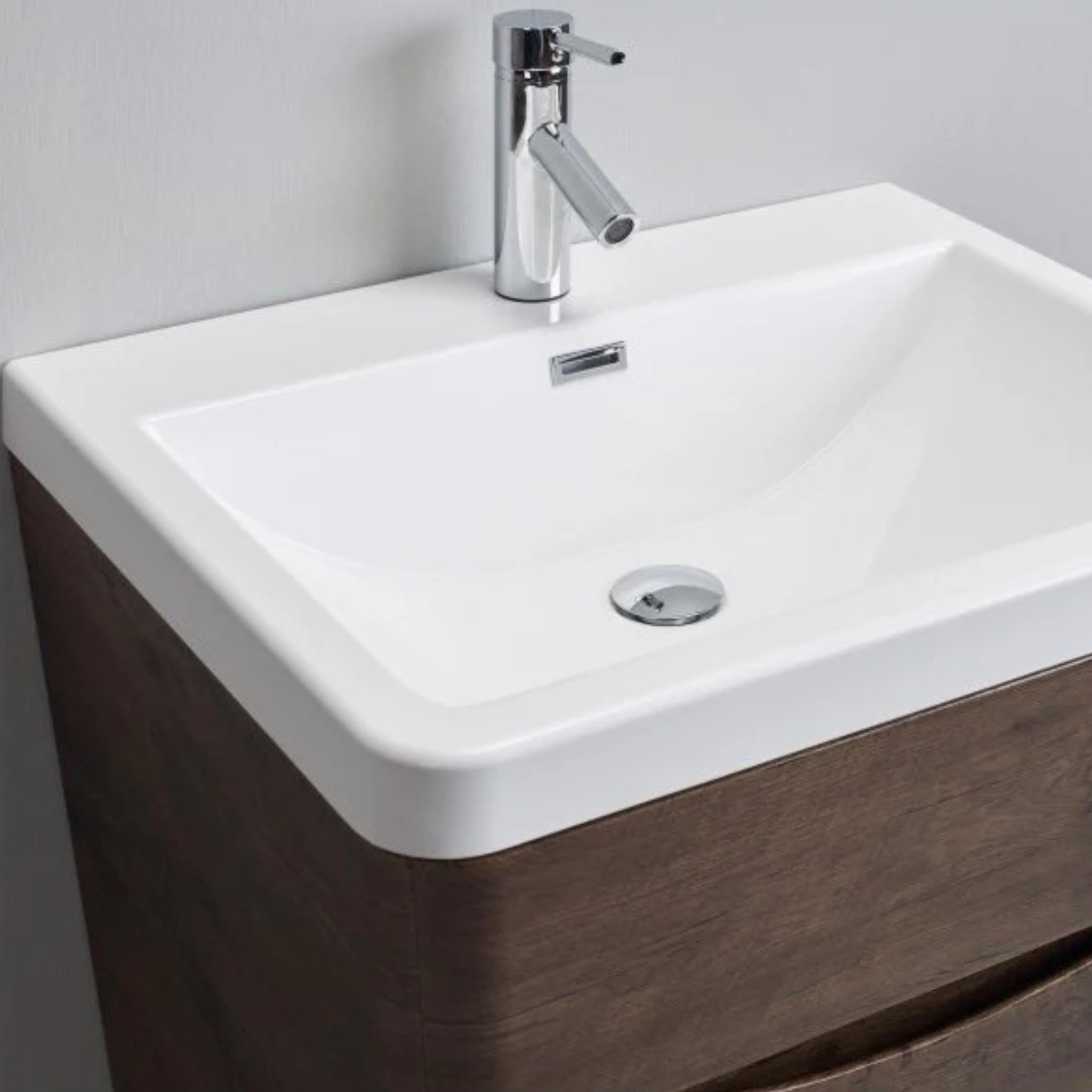 BELBAGNO PIRAMID CHESTNUT 800MM FLOOR STANDING VANITY