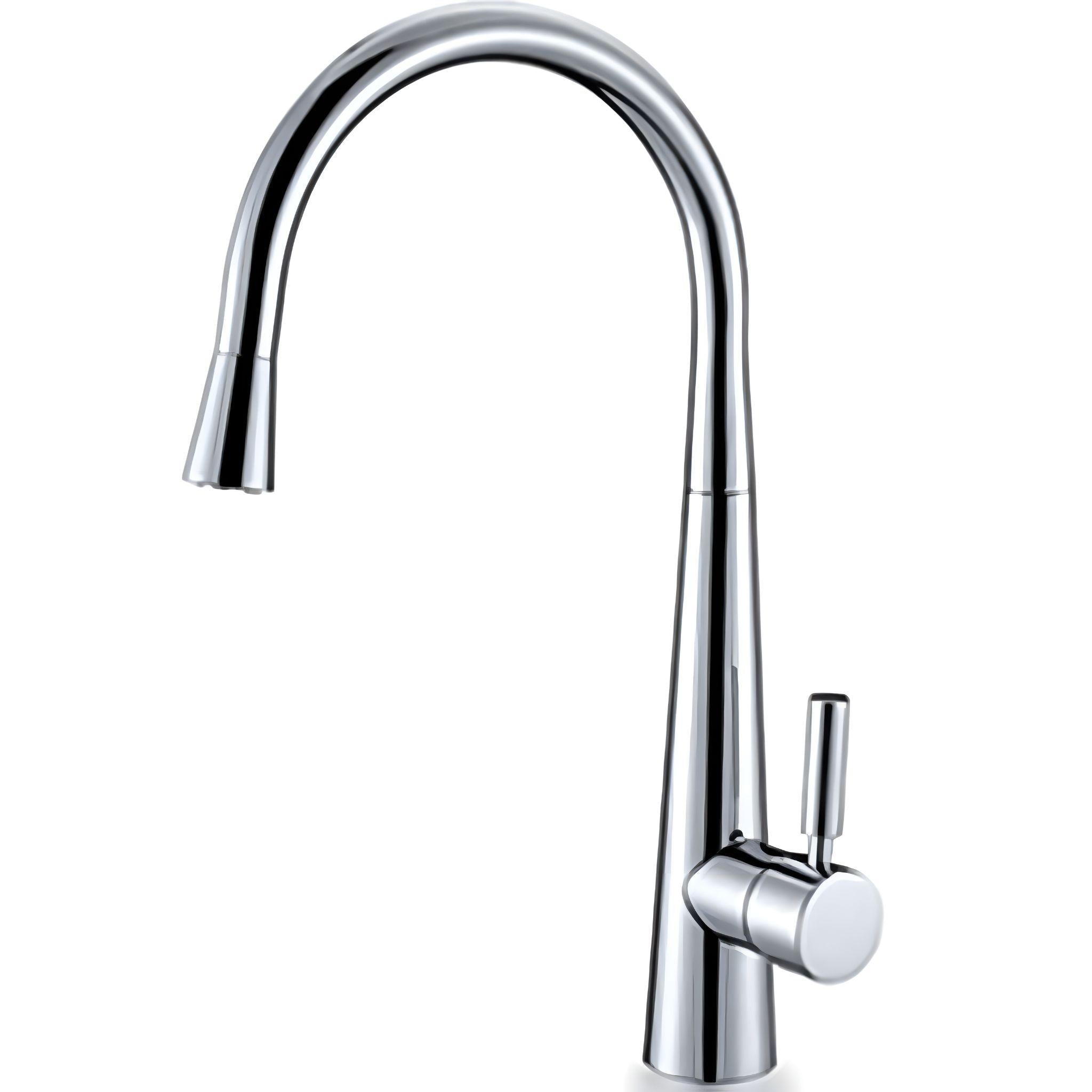 OTTI BISTRO PULL-OUT KITCHEN AND LAUNDRY SINK MIXER 420MM CHROME