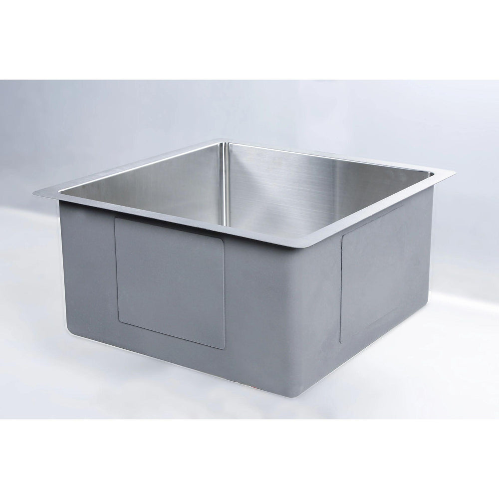 POSEIDON HANDMADE SINGLE BOWL UNDERMOUNT KITCHEN SINK STAINLESS STEEL 450MM