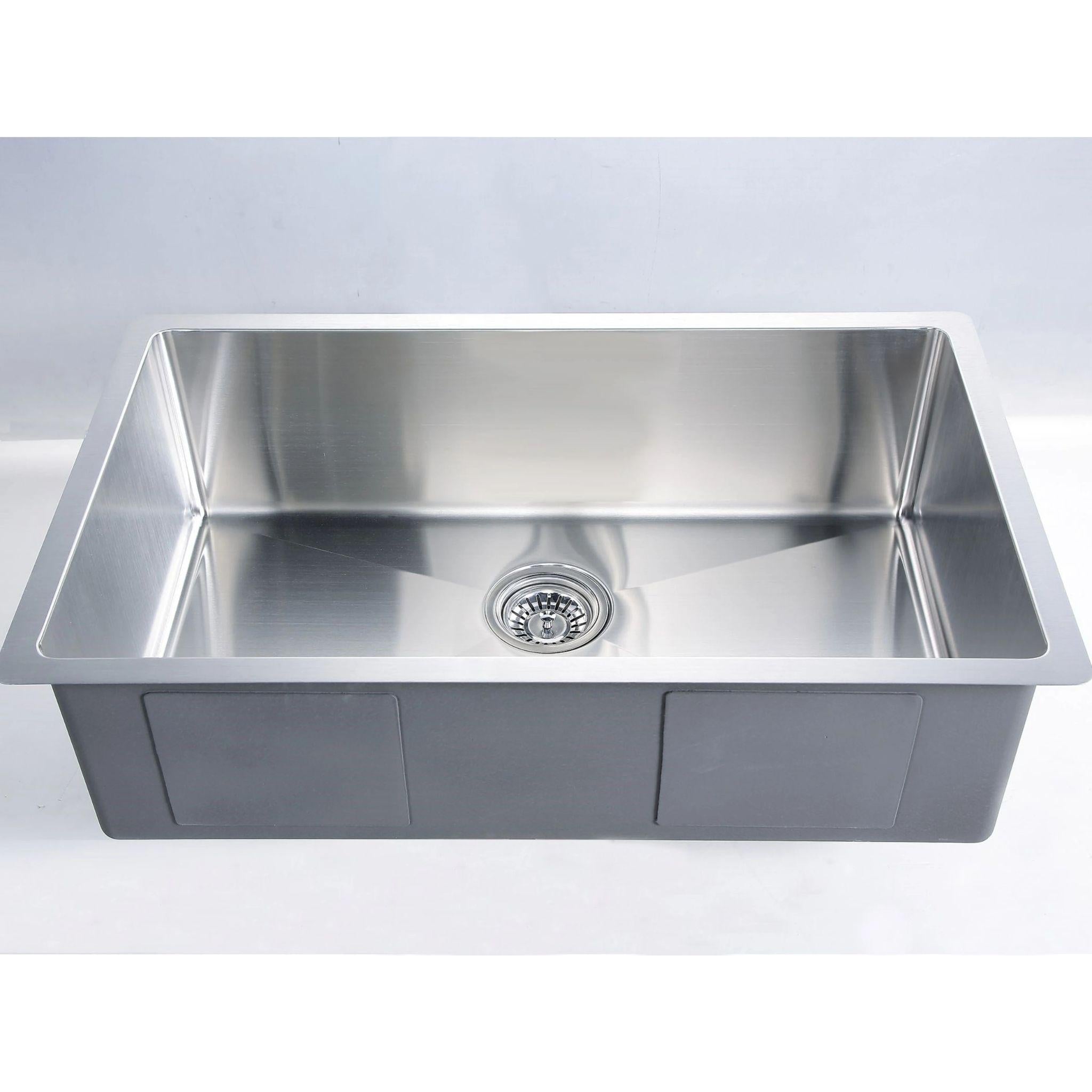 POSEIDON HANDMADE KITCHEN SINK STAINLESS STEEL 750MM
