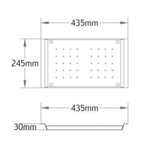 POSEIDON KITCHEN SINK TRAY 435MM STAINLESS STEEL
