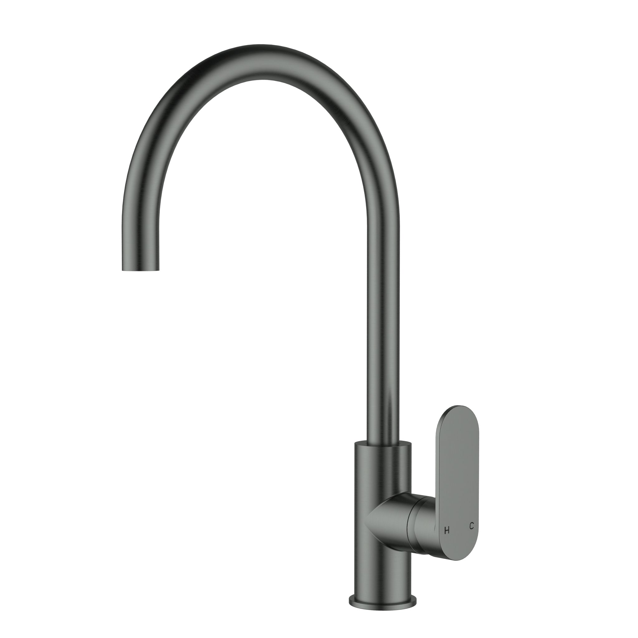 IKON SORA SS GOOSENECK SINK MIXER 397MM GUN METAL