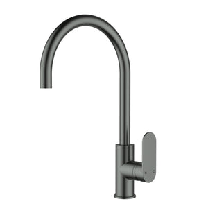 IKON SORA SS GOOSENECK SINK MIXER 397MM GUN METAL