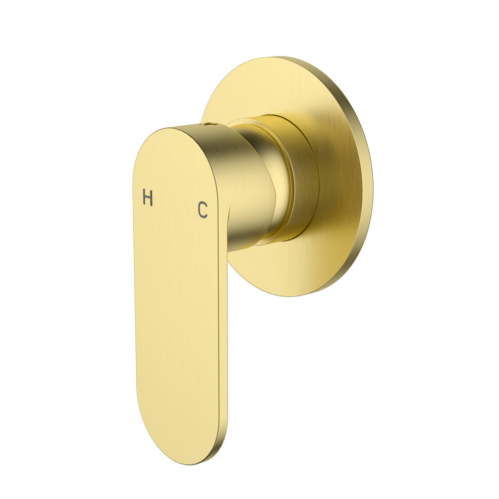 IKON SORA SS WALL MIXER TRIM KIT WITH BODY BRUSHED GOLD