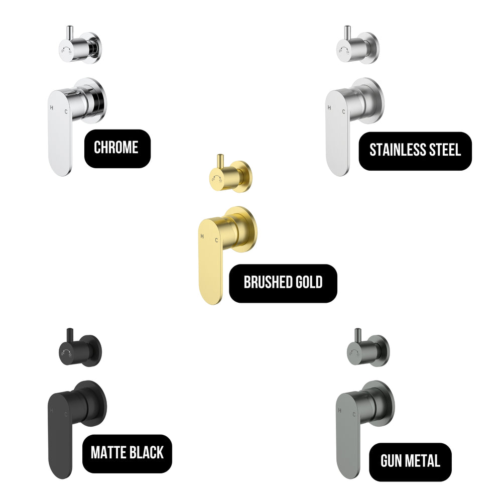 IKON SORA SS WALL MIXER WITH DIVERTER TRIM KIT WITH BODY BRUSHED GOLD