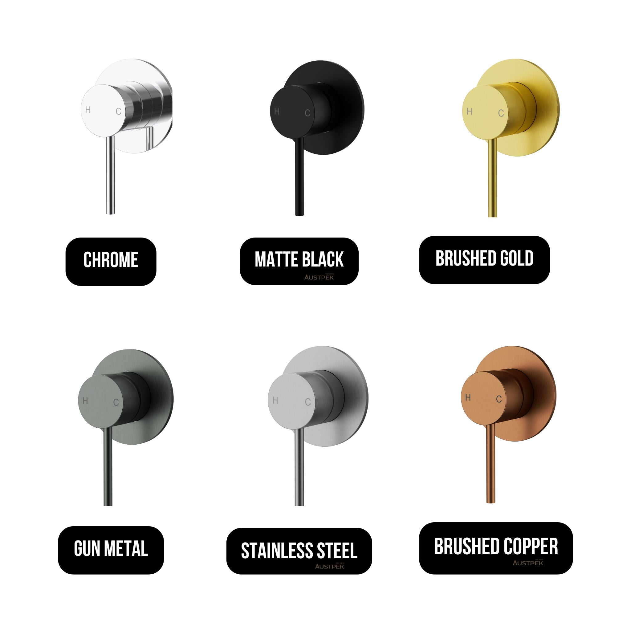 IKON OTUS SLIMLINE WALL MIXER TRIM KIT WITH BODY BRUSHED COPPER