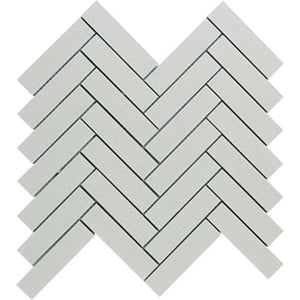 EVERSTONE DURASTONE ASH GREY MATTE 269X290MM HERRINGBONE MOSAIC TILE (PER BOX)