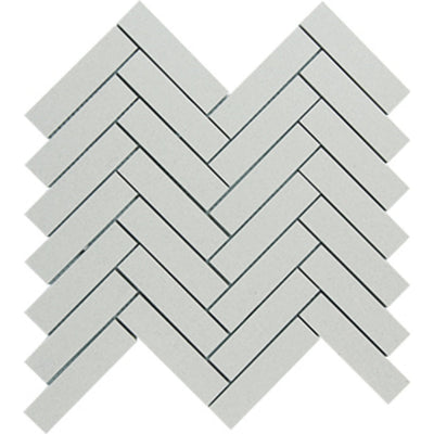 EVERSTONE DURASTONE ASH GREY MATTE 269X290MM HERRINGBONE MOSAIC TILE (PER BOX)