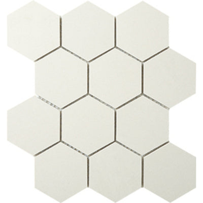 EVERSTONE DURASTONE CREMA LUNA BRUSHED ROCKFACE 260X300MM HEXAGON MOSAIC TILE (PER BOX)