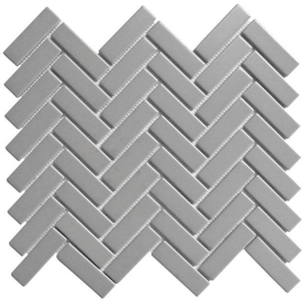 EVERSTONE COTTAGE MINI BRICK GREY MATTE 316X277MM MOSAIC TILE (PER BOX)
