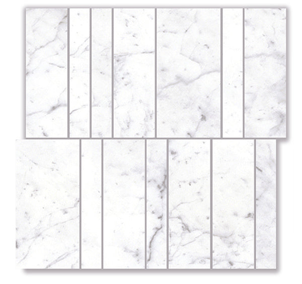 EVERSTONE EUROMARMO CARRARA VENATINO HONED 300X300MM NOVA BRICK MOSAIC TILE (PER BOX)