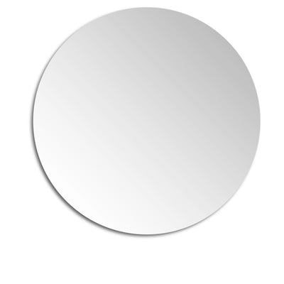 POSEDION LUNA ROUND FRAMELESS PENCIL EDGE PLAIN MIRROR 800X800MM