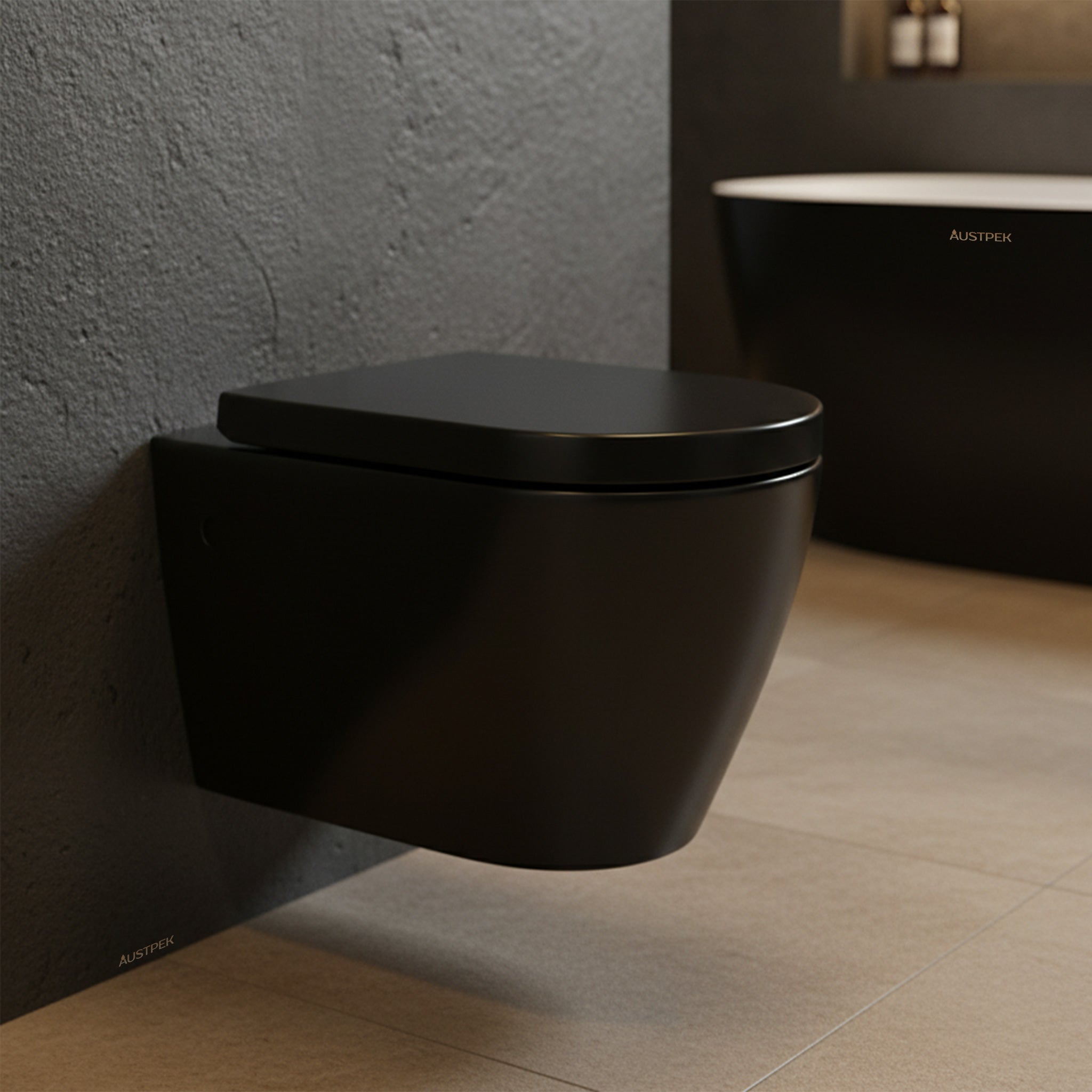 POSEIDON AVERY WALL HUNG PAN GLOSS BLACK