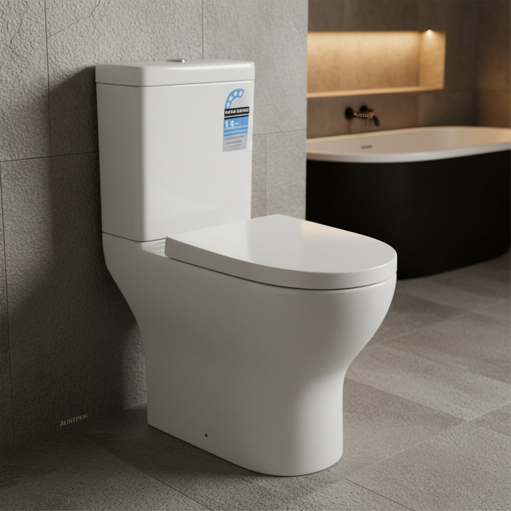 POSEIDON BELA SKEW TOILET SUITE GLOSS WHITE