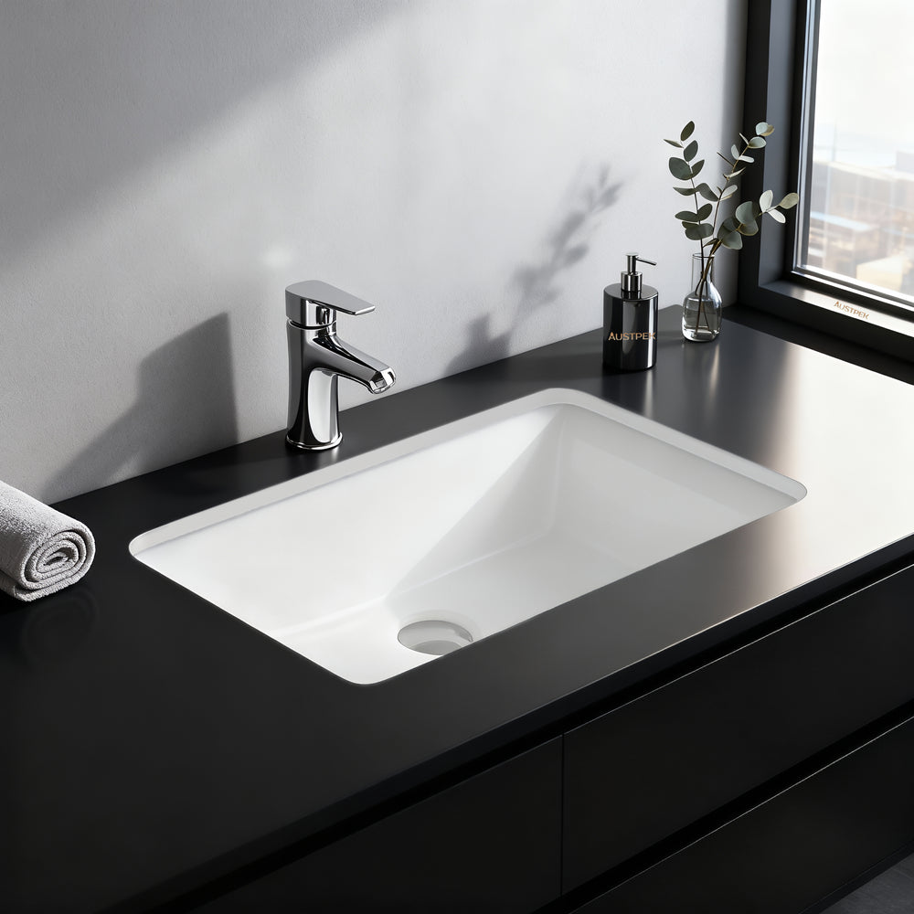 POSEIDON UNDER COUNTER BASIN GLOSS WHITE 530MM