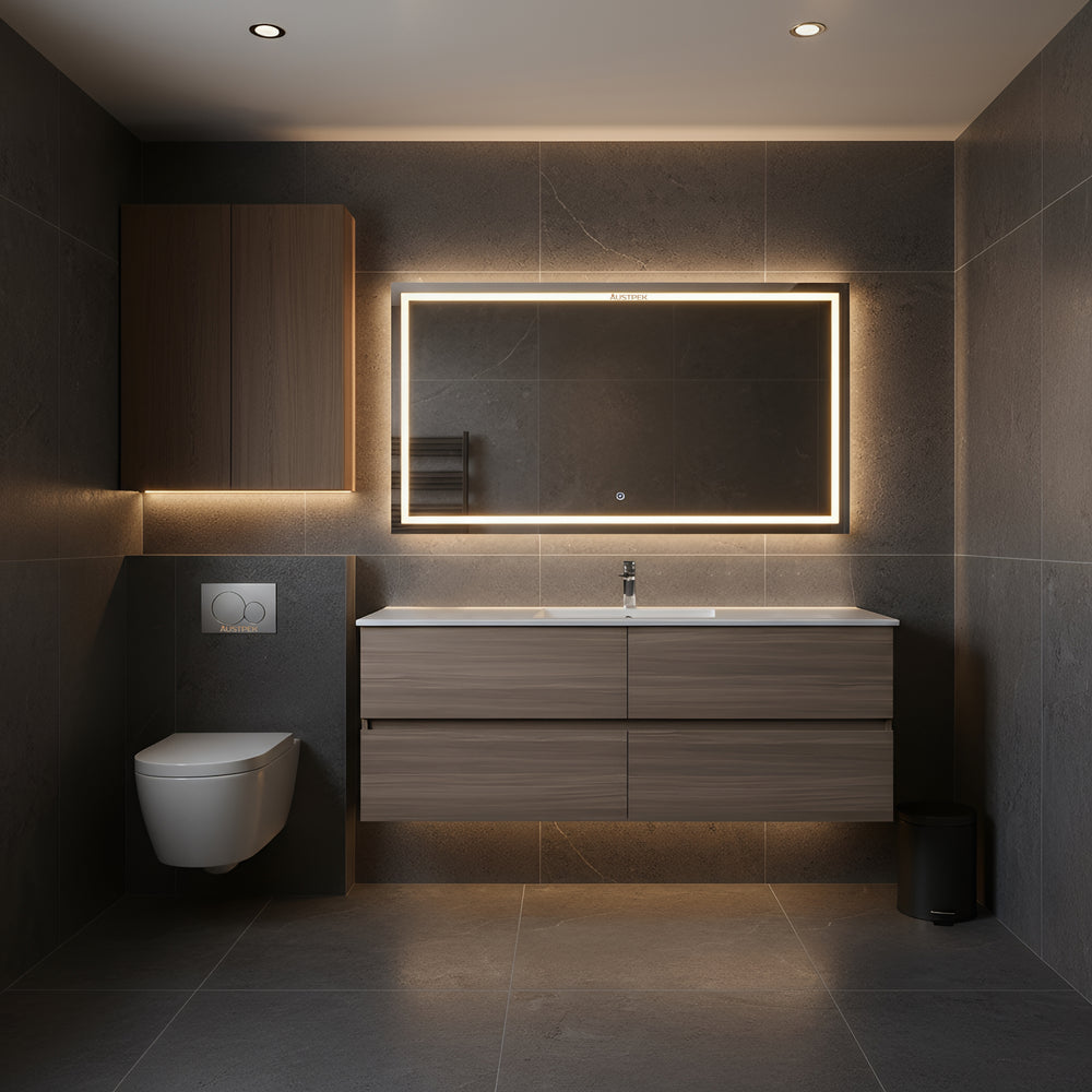 POSEIDON STELLA OAK 1500MM SINGLE BOWL WALL HUNG VANITY