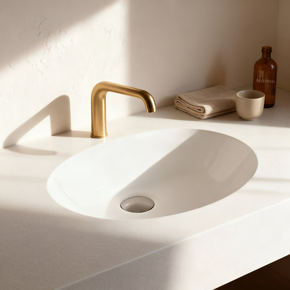 POSEIDON UNDER COUNTER BASIN GLOSS WHITE 460MM