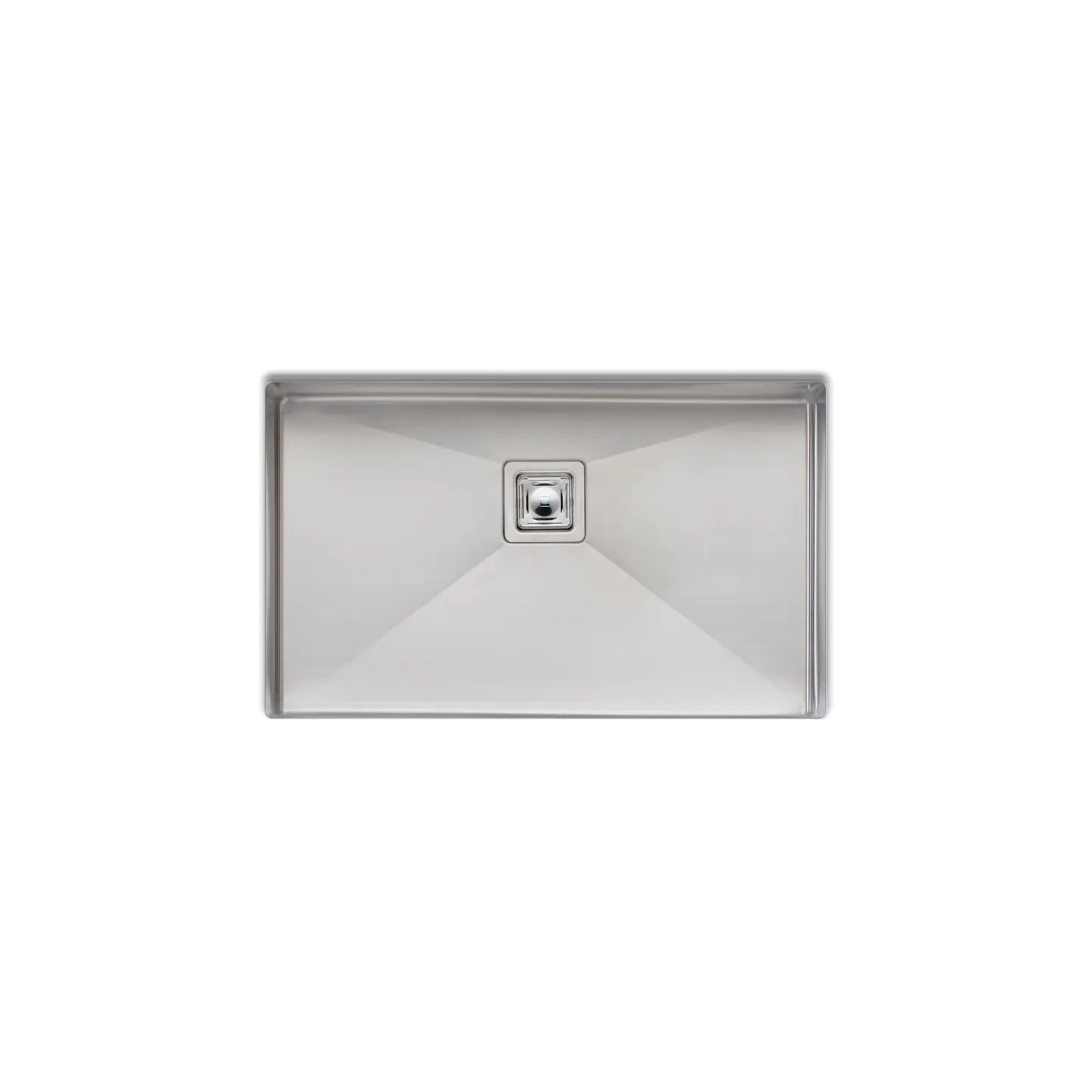 OLIVERI PROFESSIONAL SINGLE BOWL UNDERMOUNT KITCHEN AND LAUNDRY SINK STAINLESS STEEL 810MM