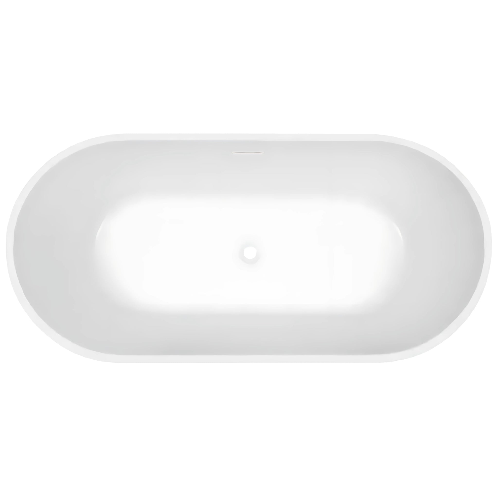 DECINA PREZZO FREESTANDING BATH WITH INTEGRATED OVERFLOW GLOSS WHITE (AVAILABLE IN 1500MM AND 1700MM)