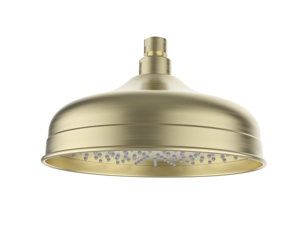 IKON CLASICO SHOWER HEAD 220MM BRUSHED GOLD
