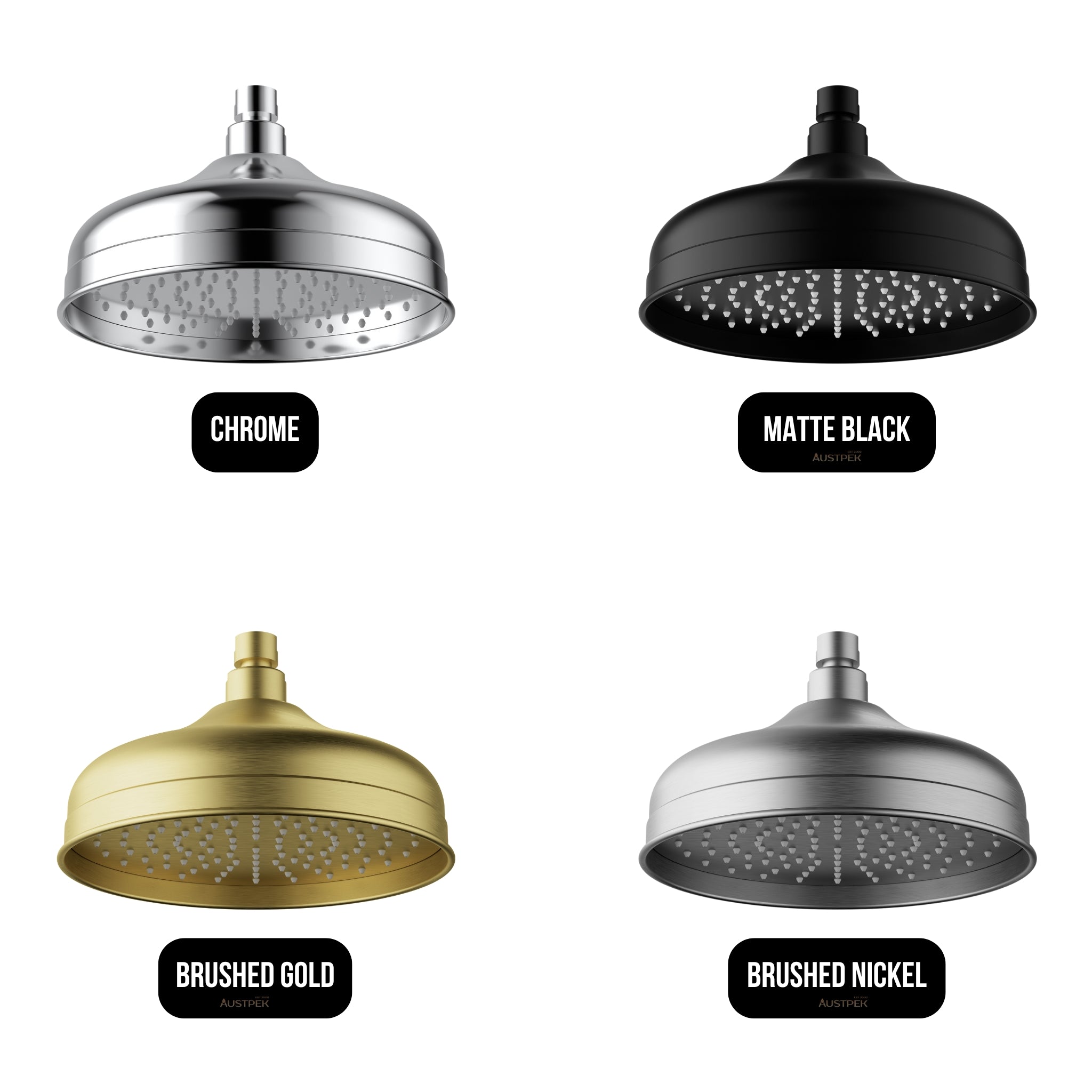 IKON CLASICO SHOWER HEAD 220MM CHROME