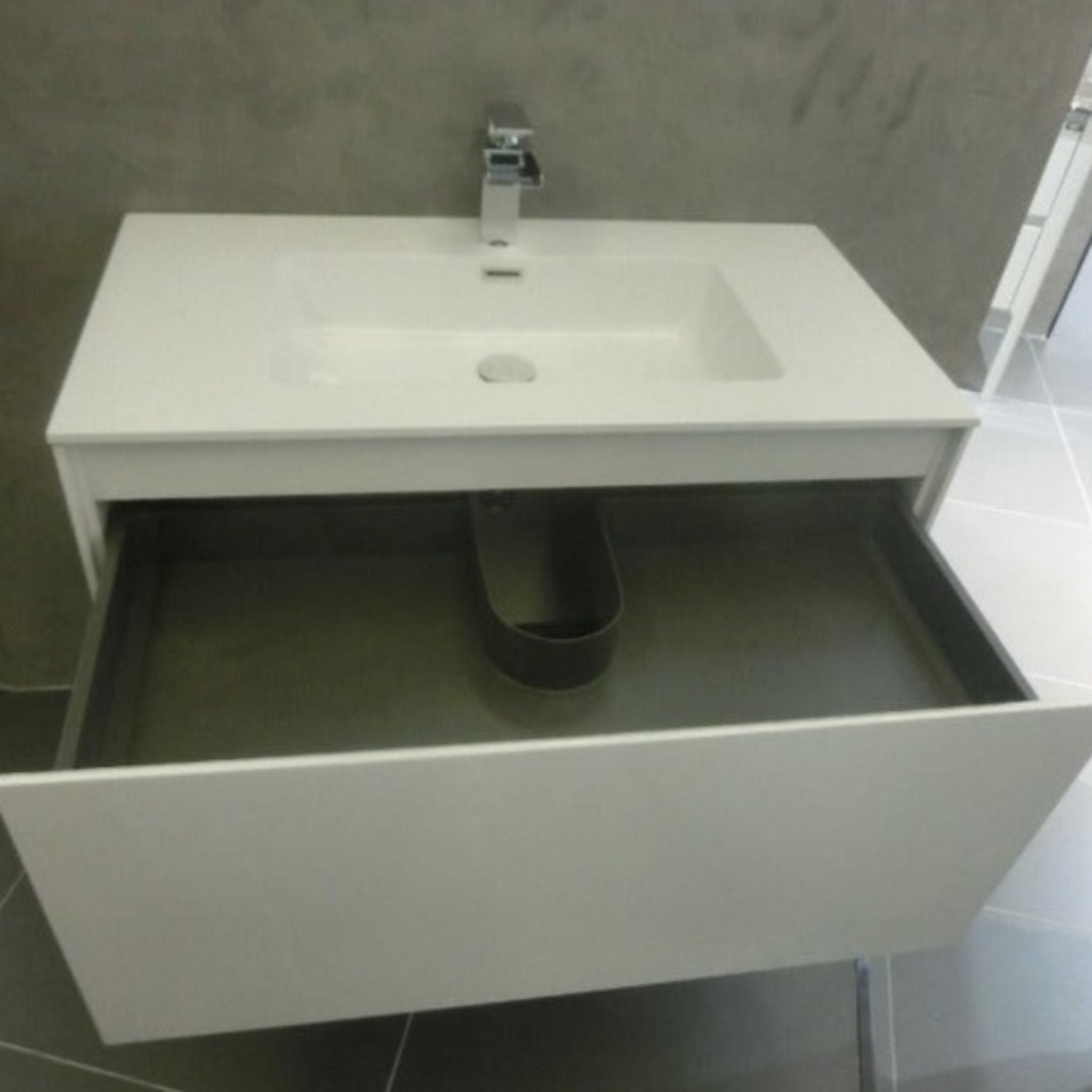 BELBAGNO PRADO GLOSS WHITE 1200MM SINGLE BOWL WALL HUNG VANITY AND BASIN