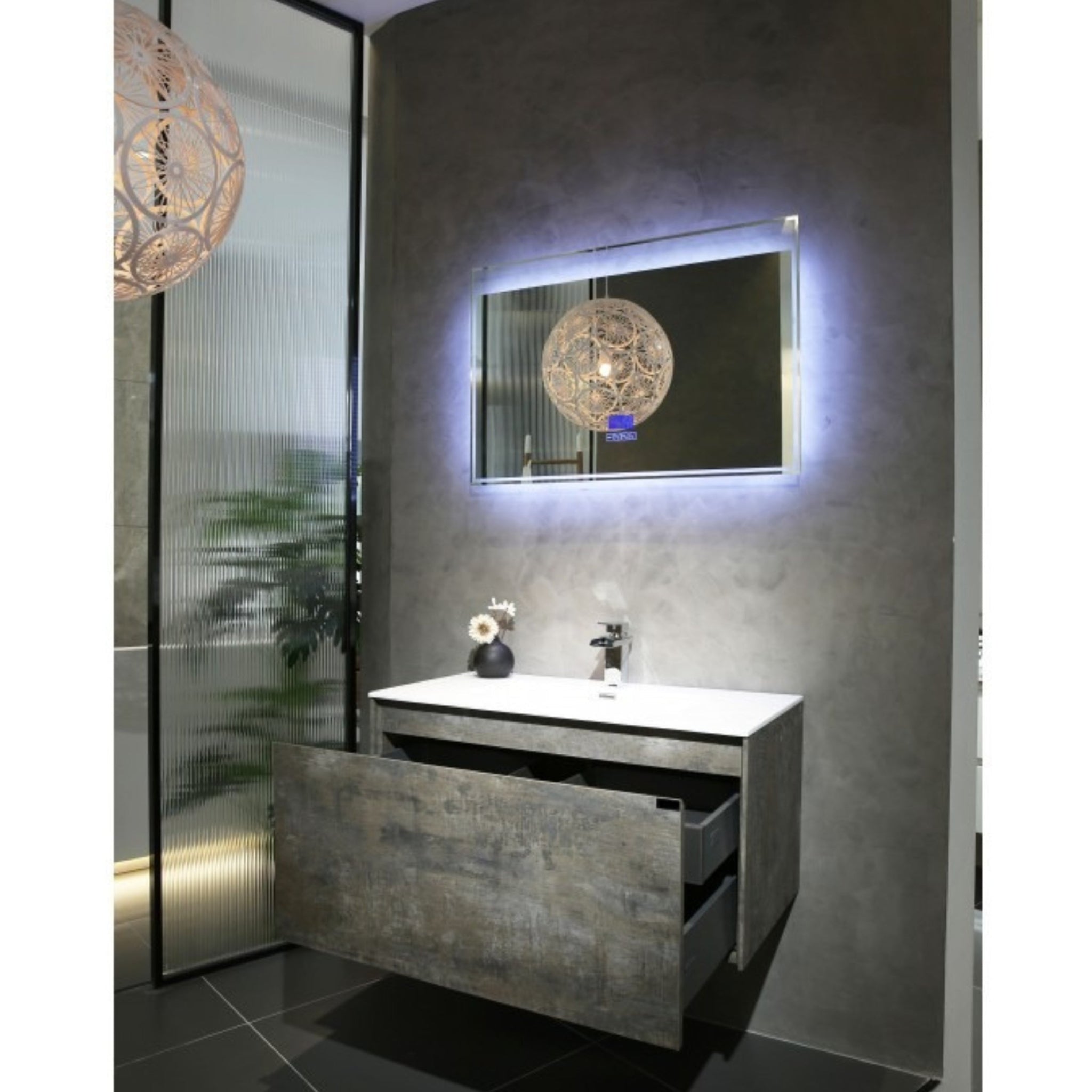 BELBAGNO PRADO MAPLE OAK 1200MM SINGLE BOWL WALL HUNG VANITY AND BASIN