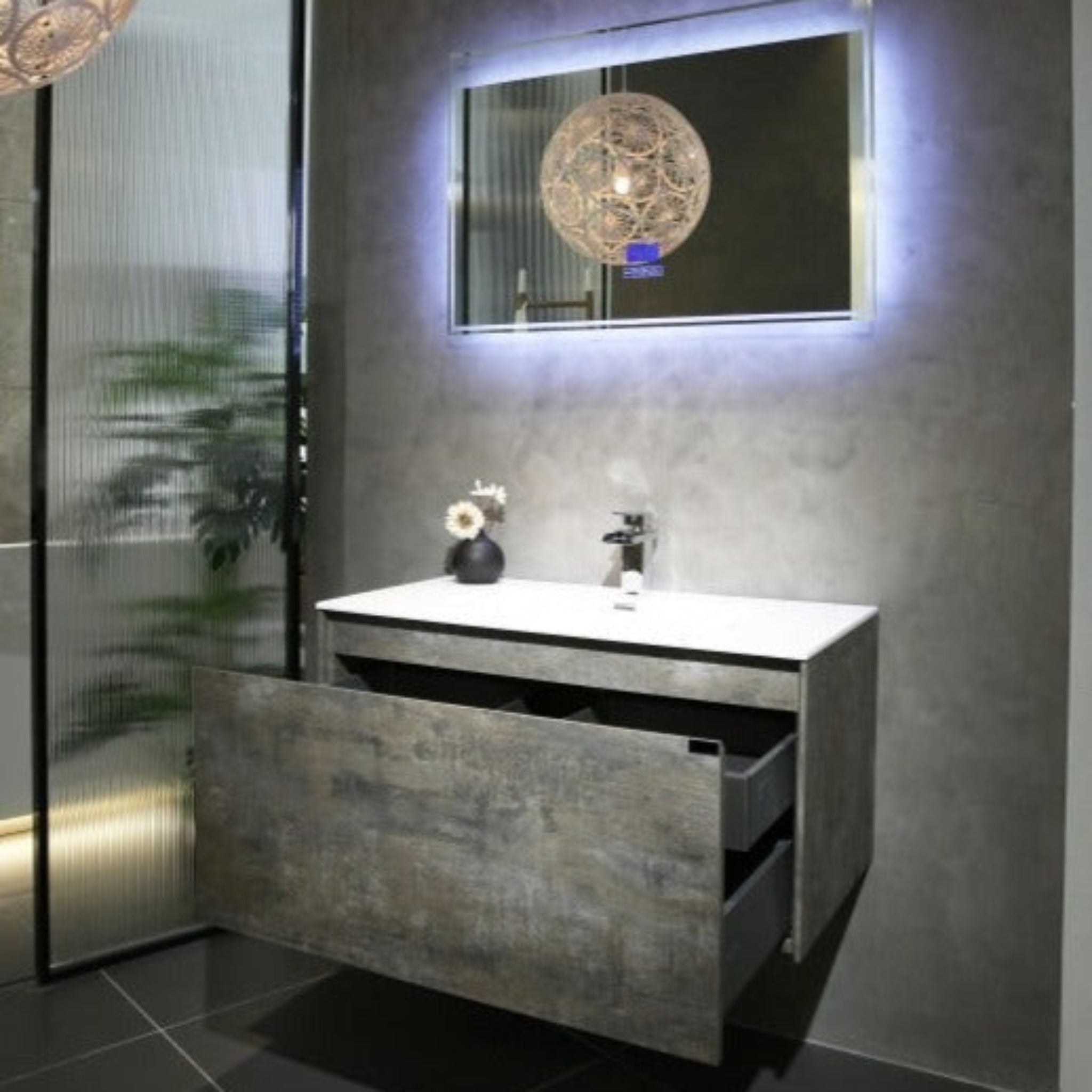 BELBAGNO PRADO MAPLE OAK 1200MM SINGLE BOWL WALL HUNG VANITY AND BASIN