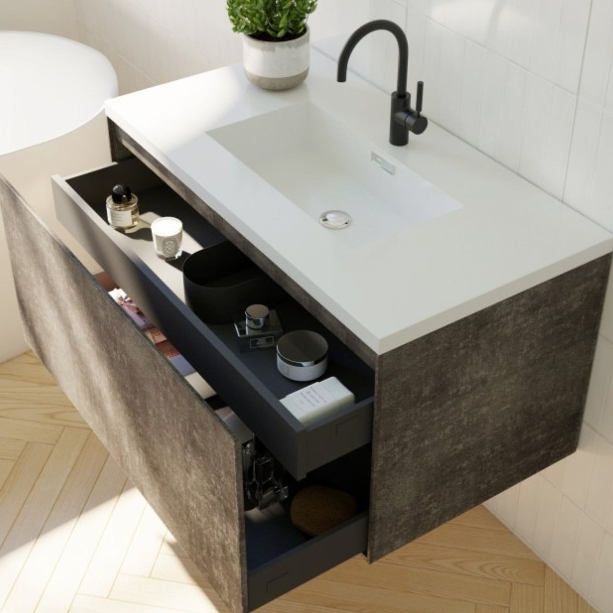 BELBAGNO PRADO MAPLE OAK 1200MM SINGLE BOWL WALL HUNG VANITY AND BASIN