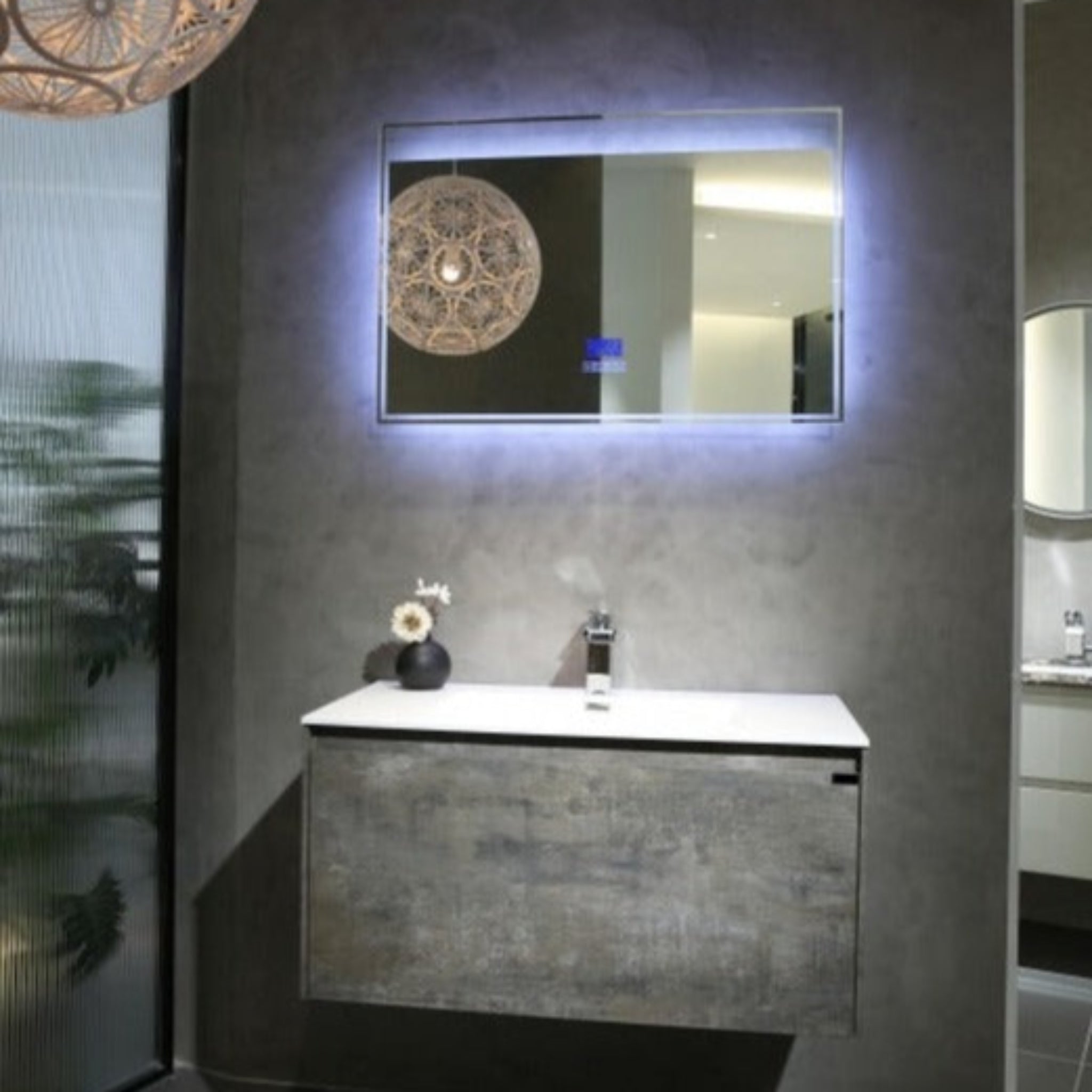 BELBAGNO PRADO MAPLE OAK 750MM SINGLE BOWL WALL HUNG VANITY AND BASIN