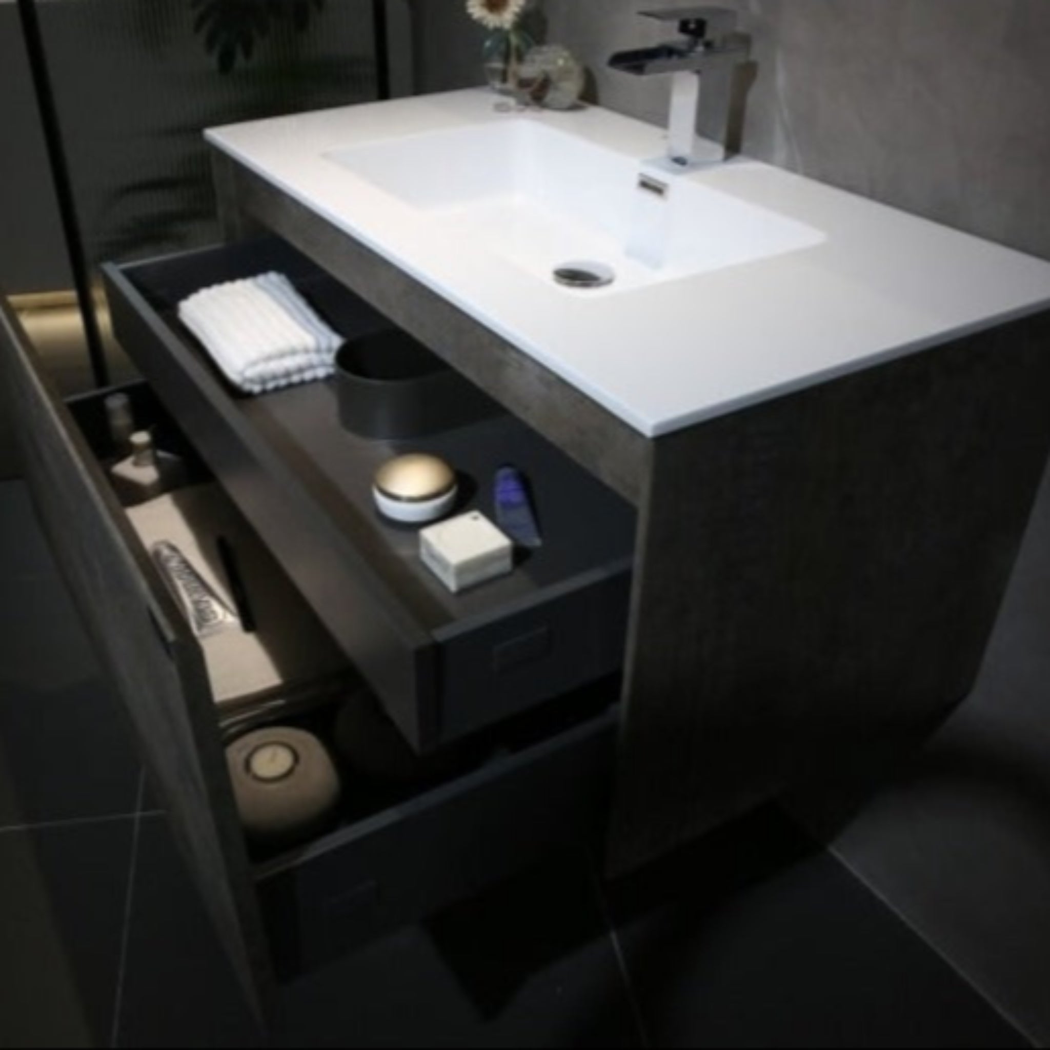 BELBAGNO PRADO MAPLE OAK 750MM SINGLE BOWL WALL HUNG VANITY AND BASIN